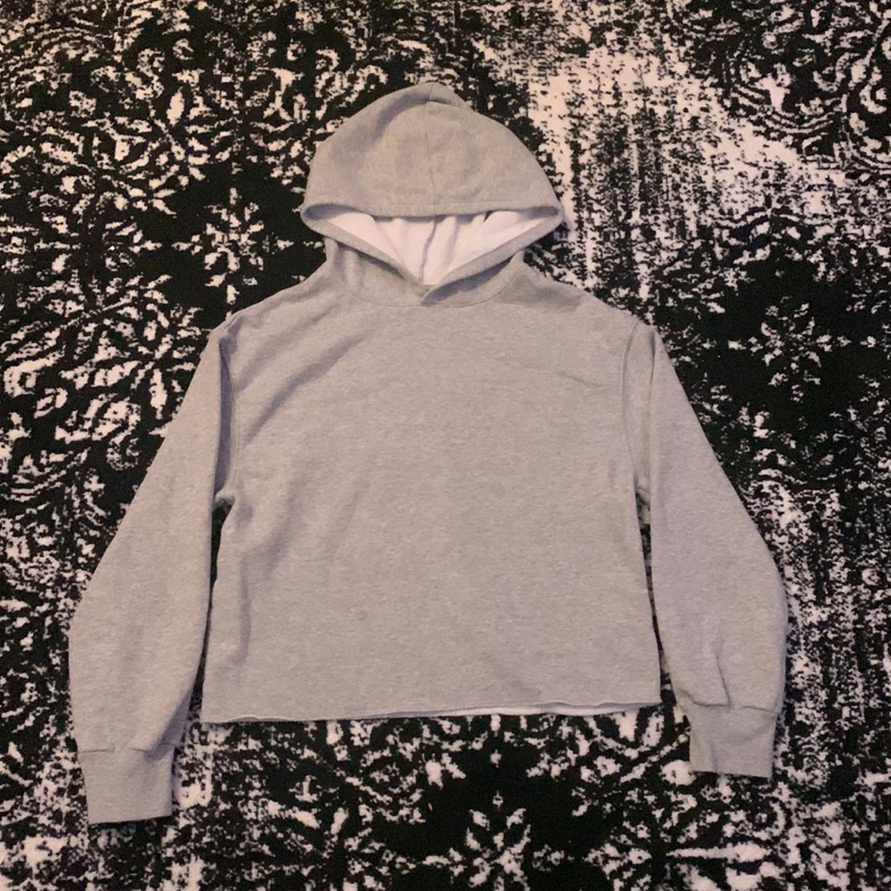 Cropped Grey Hoodie